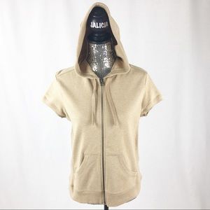 Prospirit Athletic Gear Beige Short Sleeve Hoddie